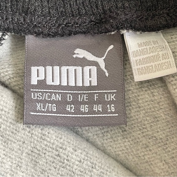 Puma Dark/Heather Gray Essentials Fleece Pants NWT Size XL - Picture 8 of 11